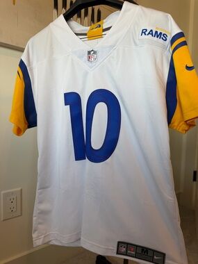 Los Angeles Rams #10 Kupp White & Gold NFL Jersey